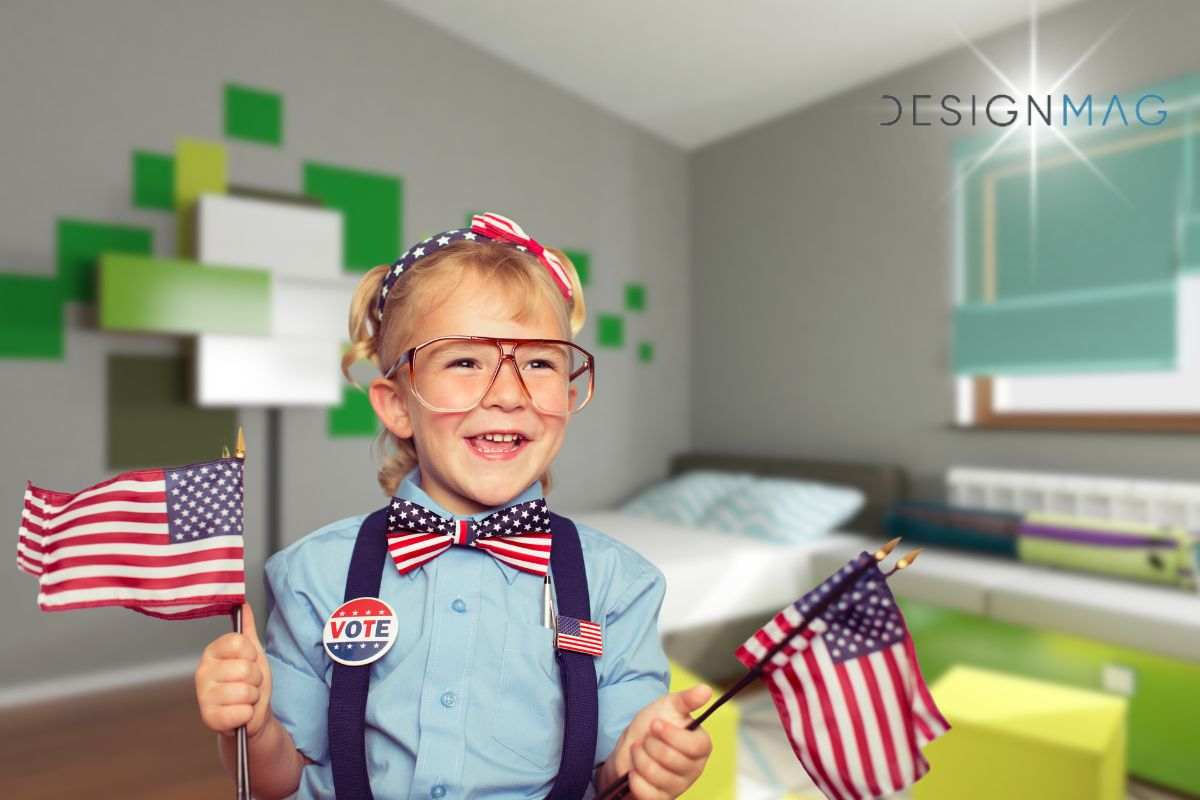 prova lo stile americano per la camera dei bambini