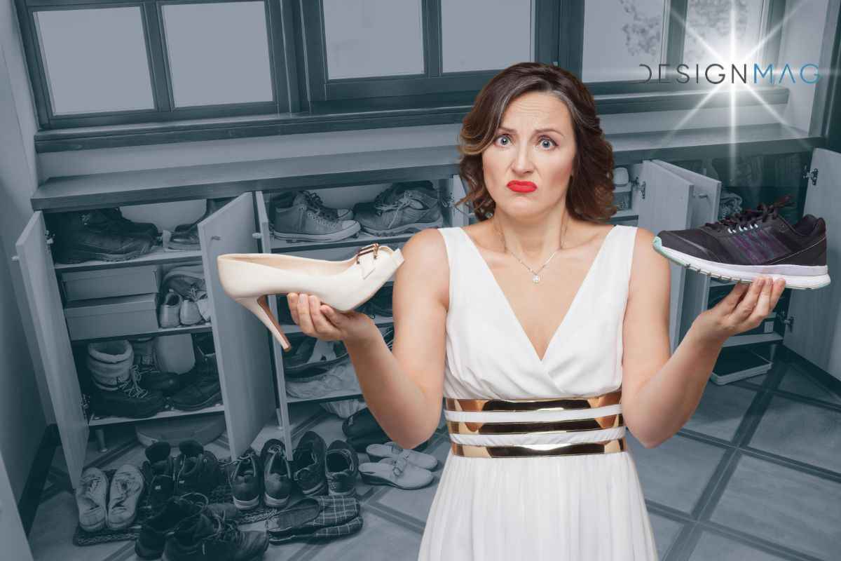 Il trucco a costo zero che mantiene la scarpiera sempre in ordine