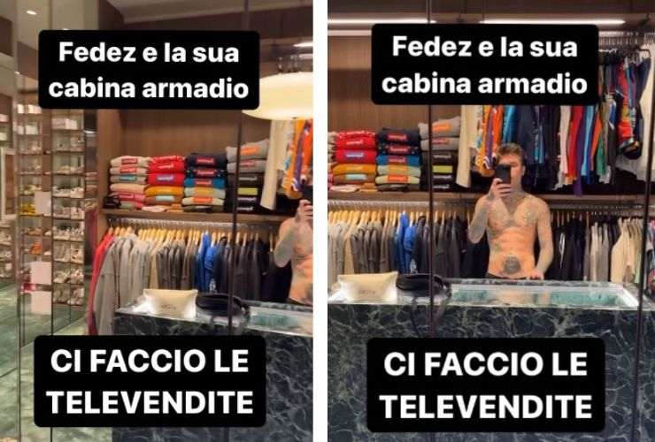 Fedez cabina armadio accessorio