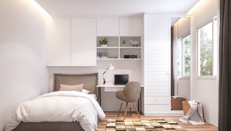 Camera da letto piccola, con Ikea c'è una soluzione per l'armadio