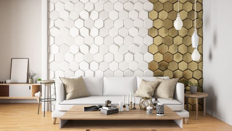 Pareti con delle forme geometriche: come crearle