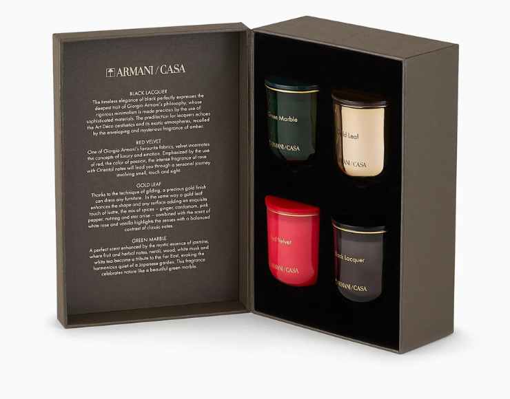 Candele profumate Armani Home