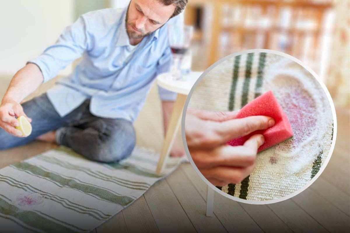 come eliminare macchie tappeti