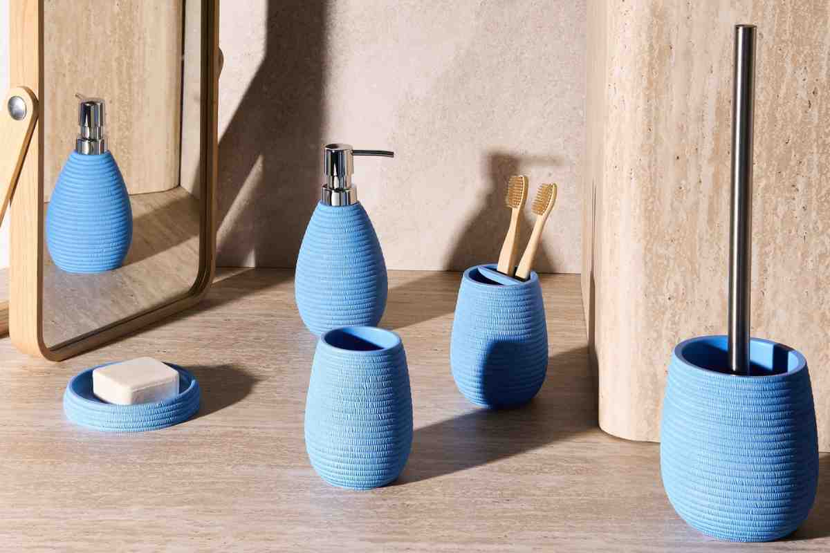 Accessori bagno QUILCA Blu Beliani 