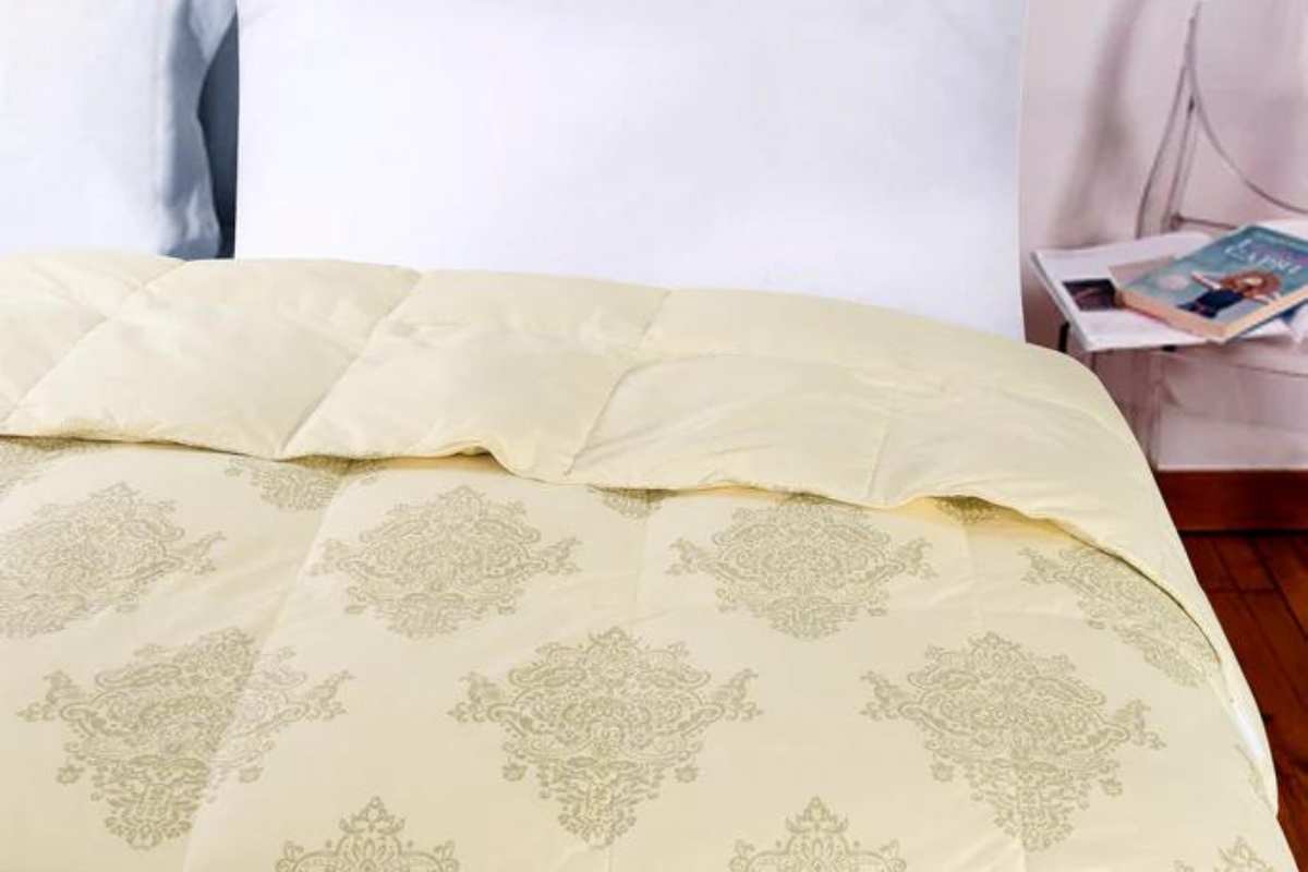 Weigelia Set Letto 7 Pezzi In Borsa | Piumino Matrimoniale Morbido, Taupe, Microfibra Reversibile, Per Tutte Le Stagioni