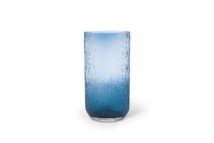 Vaso da interni in vetro blu Coin Casa