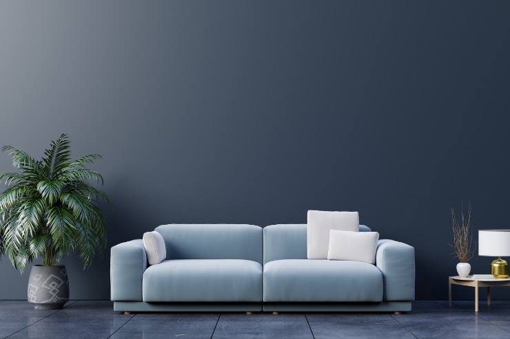 divano azzurro