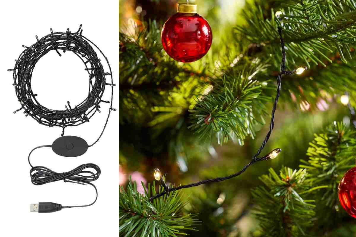 Luci di Natale Ikea per l'albero
