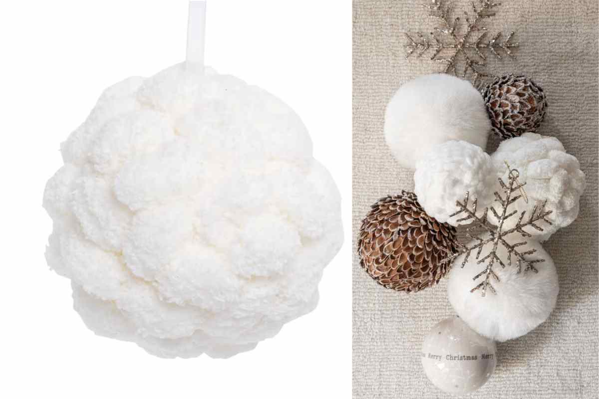 Palline di Natale bianche Maisons du Monde