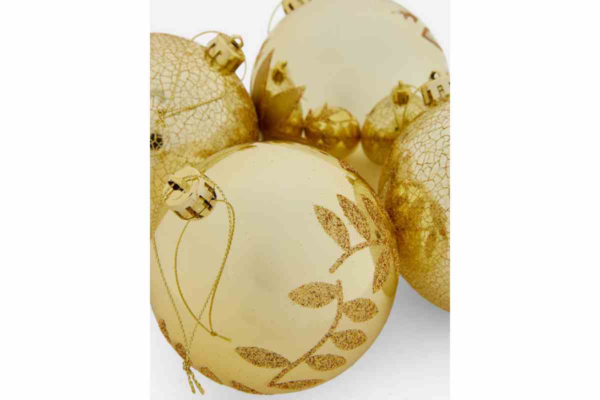 Palline di Natale effetto oro Primark 