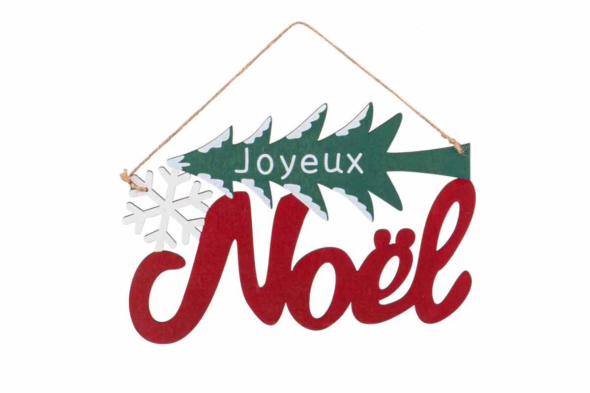 Cartello luminoso natalizio in legno Maisons du Monde