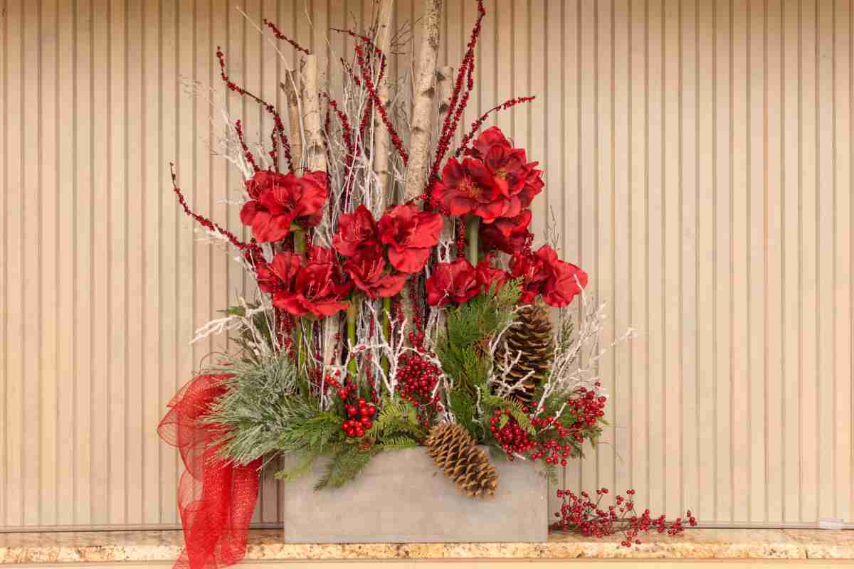 Biglietto Di Natale Jonny Javelin Con Vaso Di Fiori | Con Simpatia E Pensieri Speciali | 145x194 Mm