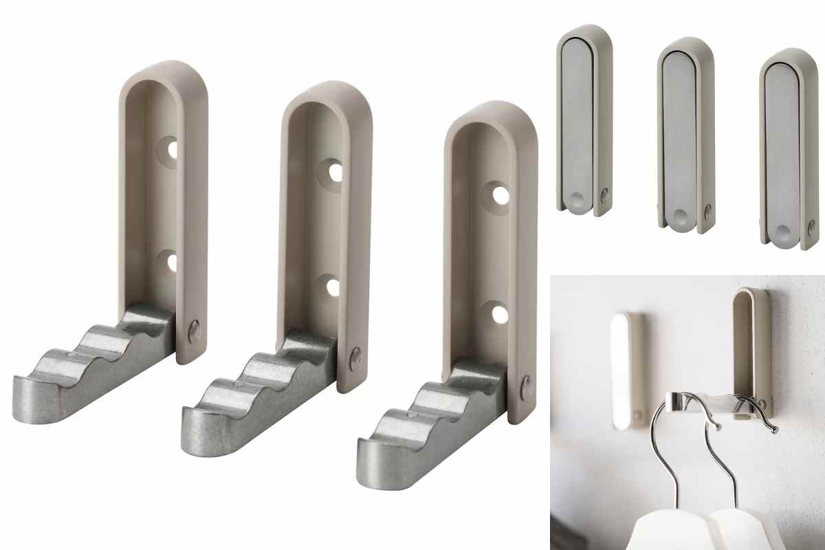 Ganci pieghevoli da parete KLYKET Ikea