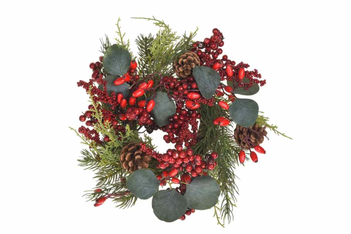Ghirlanda di Natale con bacche rosse Maisons du Monde