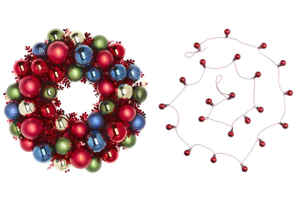 Ghirlande natalizie Ikea particolari 