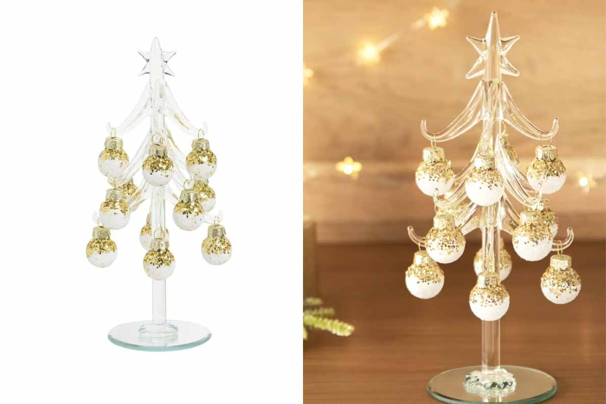 Mini albero di Natale in vetro Maisons du Monde