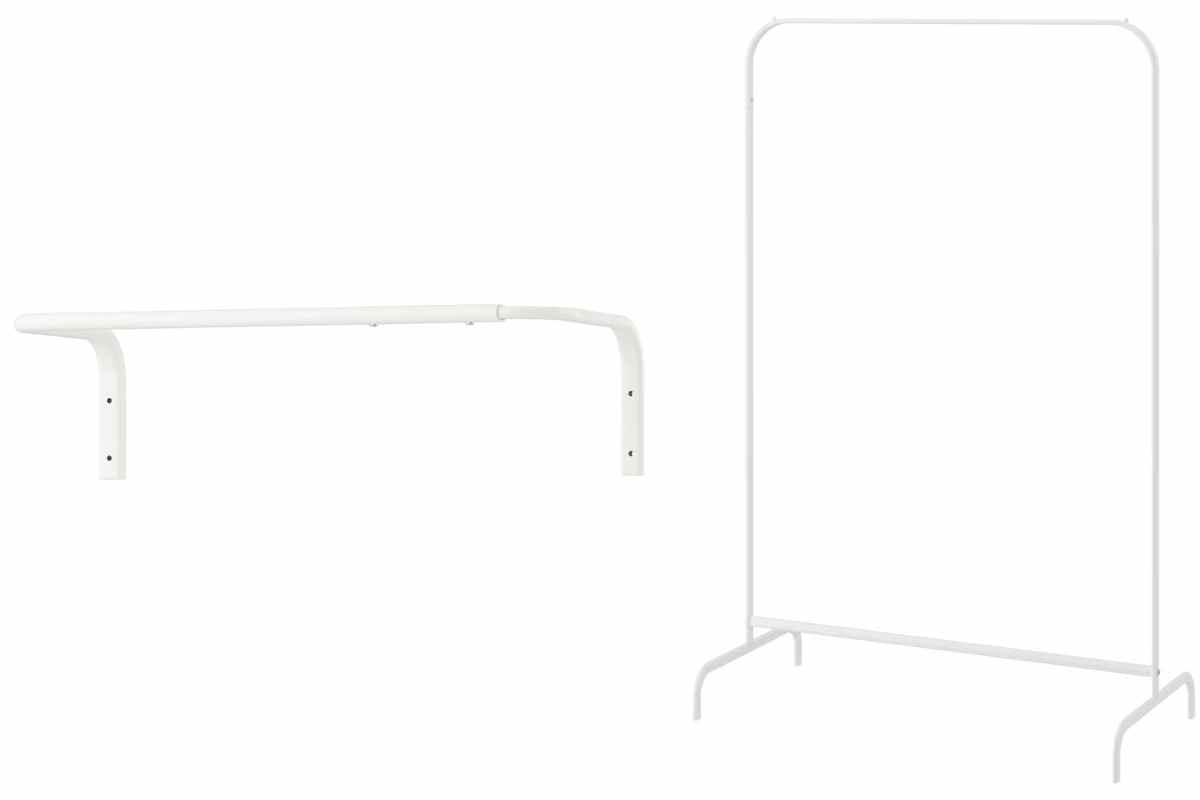 Stand e bastone appendiabiti MULIG Ikea