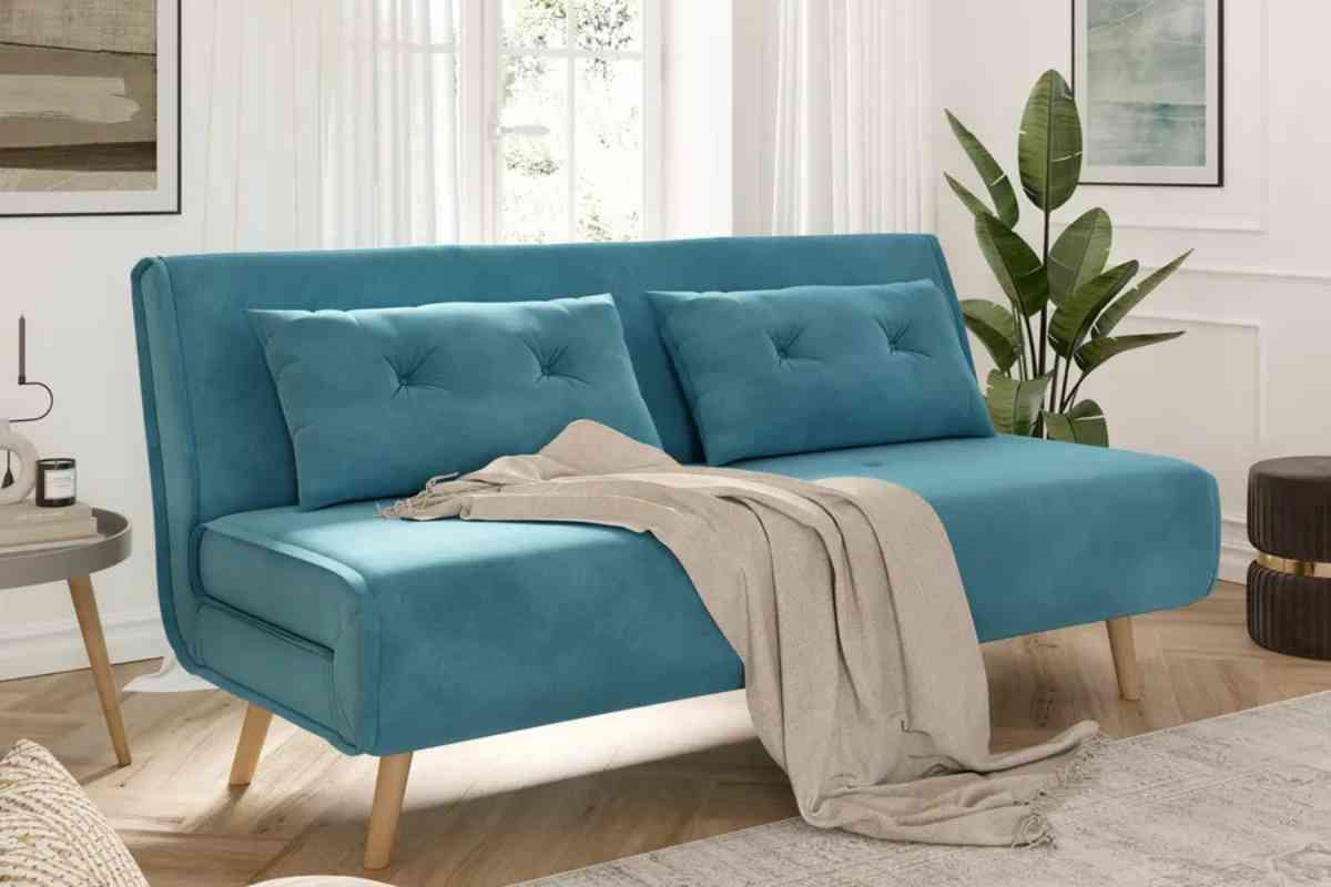 Divano Terat Deghi in colore blu ciano