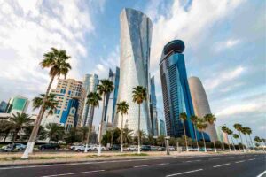 grattacieli a Doha in Qatar