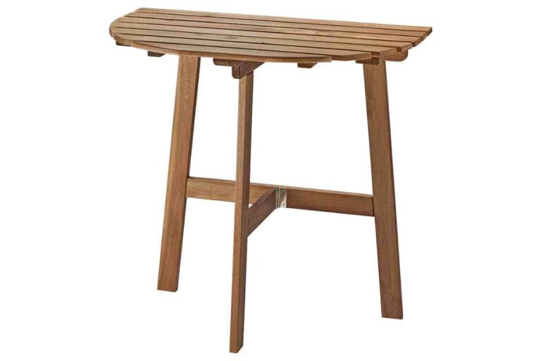MOE UHANE Tavolino A Forma Di C In Legno Compensato | Rotondo, Piccolo, Per Soggiorno, Max Peso 2.9 Kg