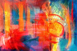 opera d'arte digitale astratta