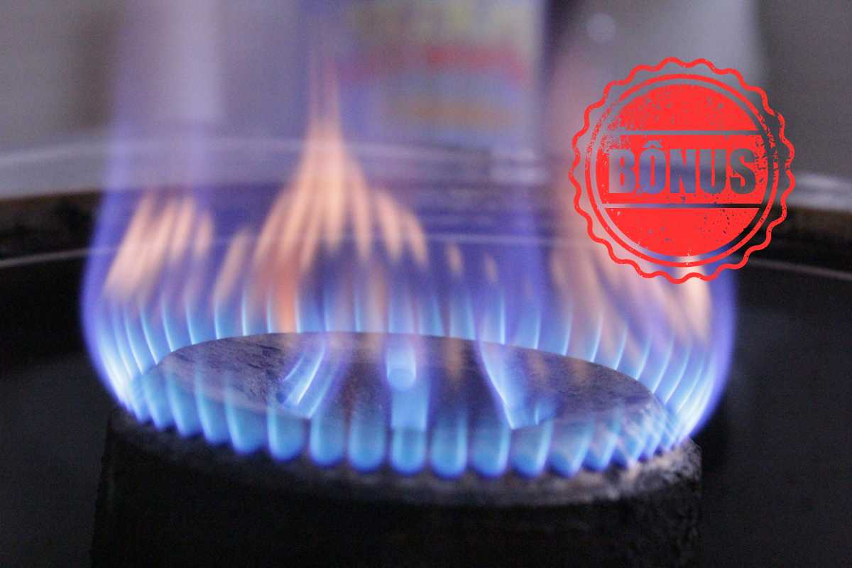 Fiamma del gas, scritta bonus
