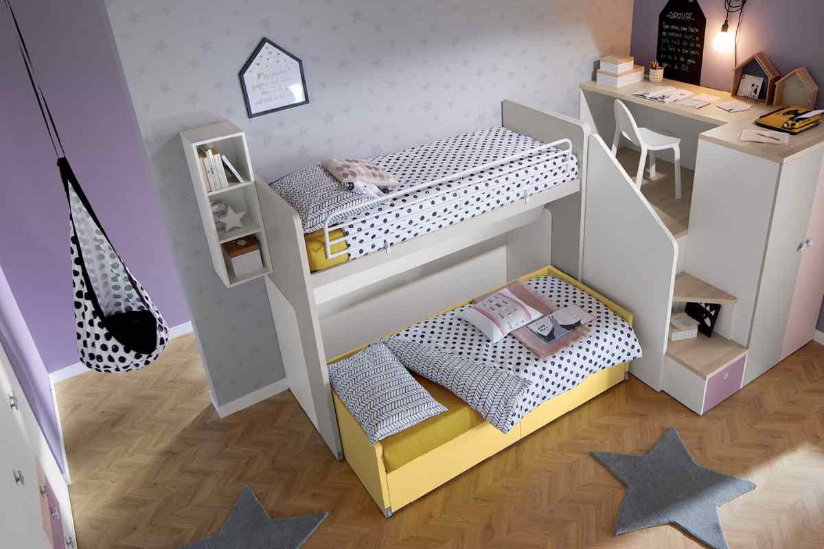 una delle camerette doimo cityline tra le novità del catalogo, composizione G040