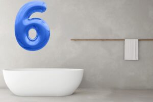 Vasca da bagno e numero sei