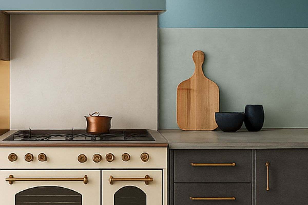 Cucina blu polvere