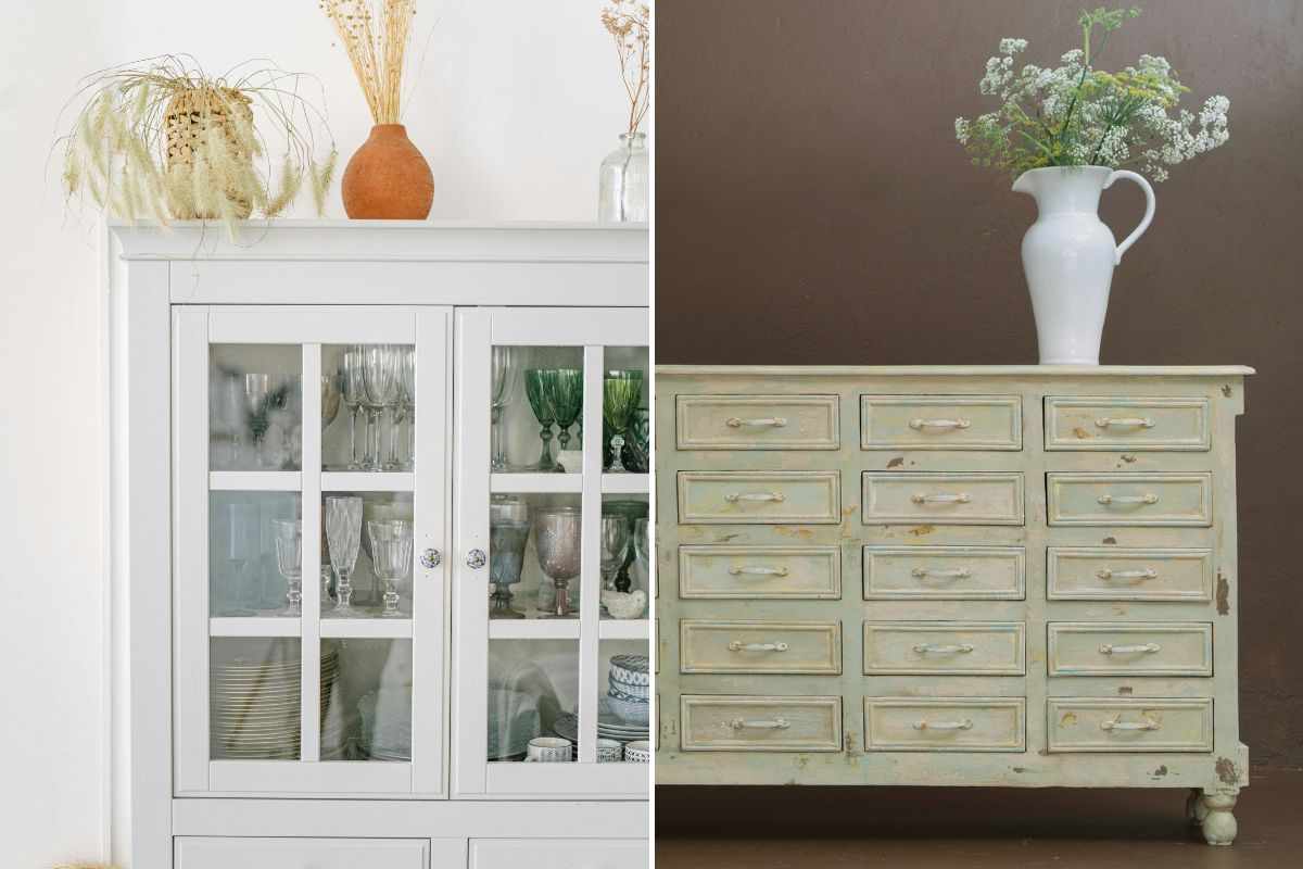 Vetrinetta e credenza