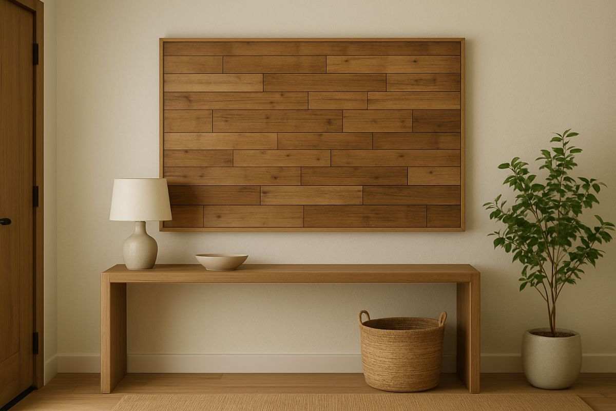 Parete legno corridoio