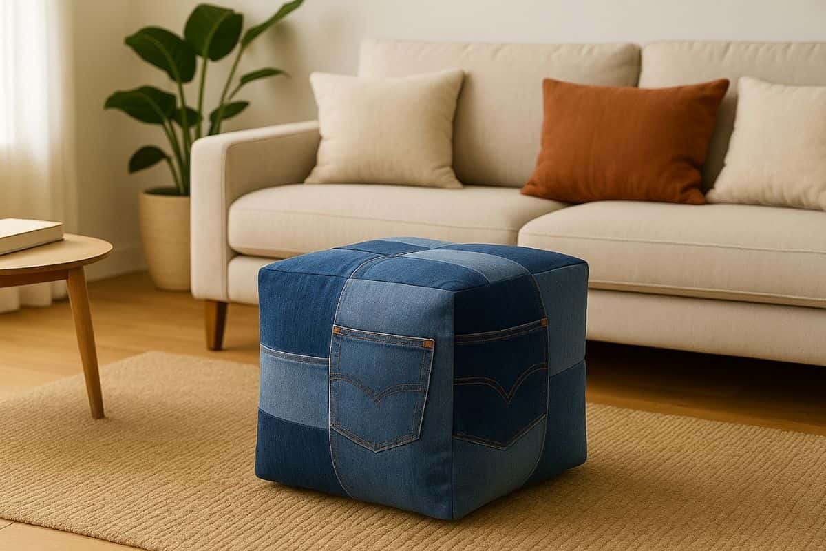 pouf di jeans