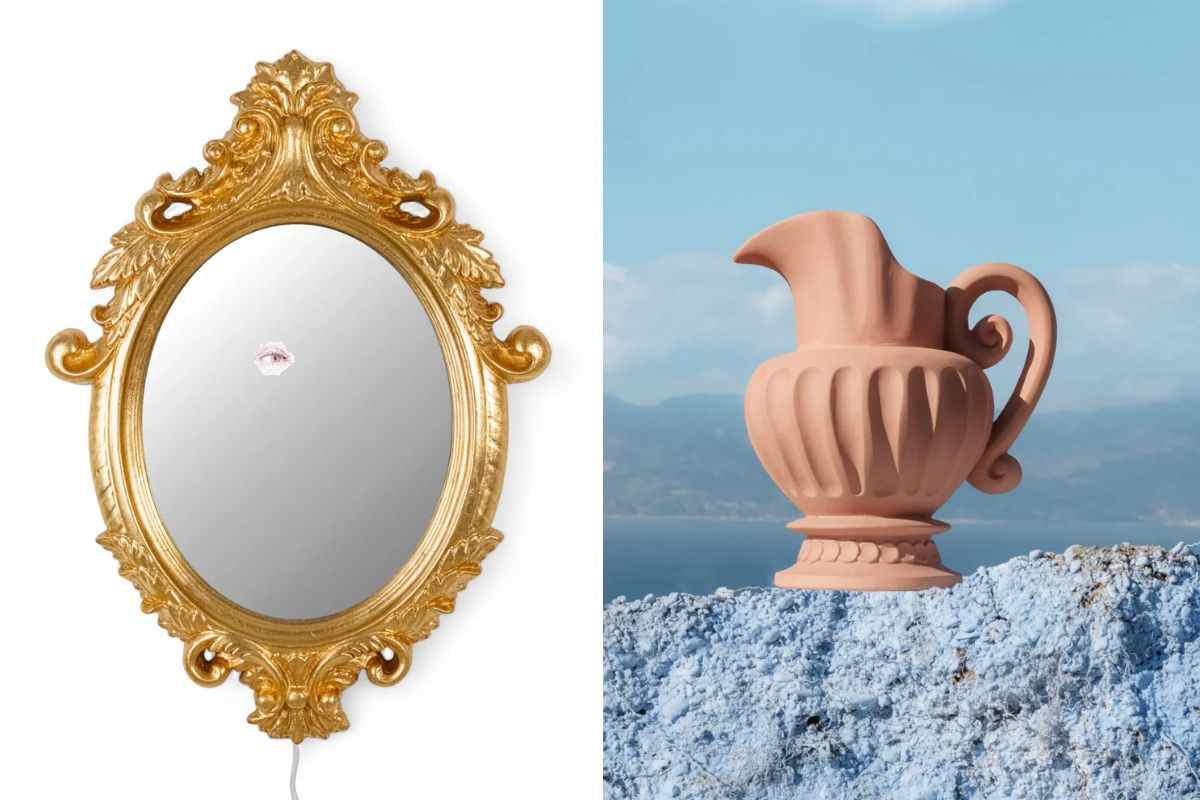 specchio e vaso