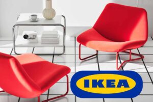 arredi ikea e logo azienda