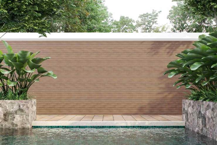 Muro divisorio tra villette