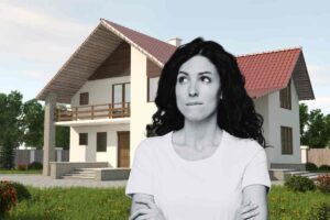 Villa e donna dubbiosa
