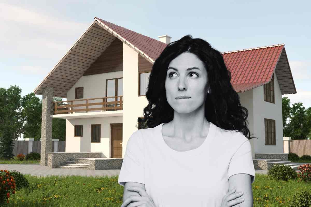 Villa e donna dubbiosa