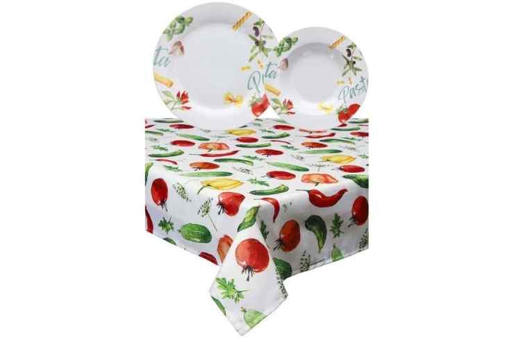 Set piatti e tovaglia Pasta Tognana
