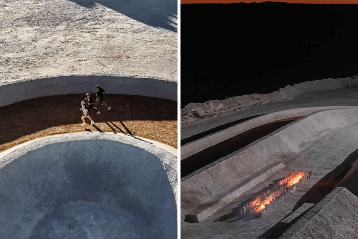 Pista da corsa nel deserto