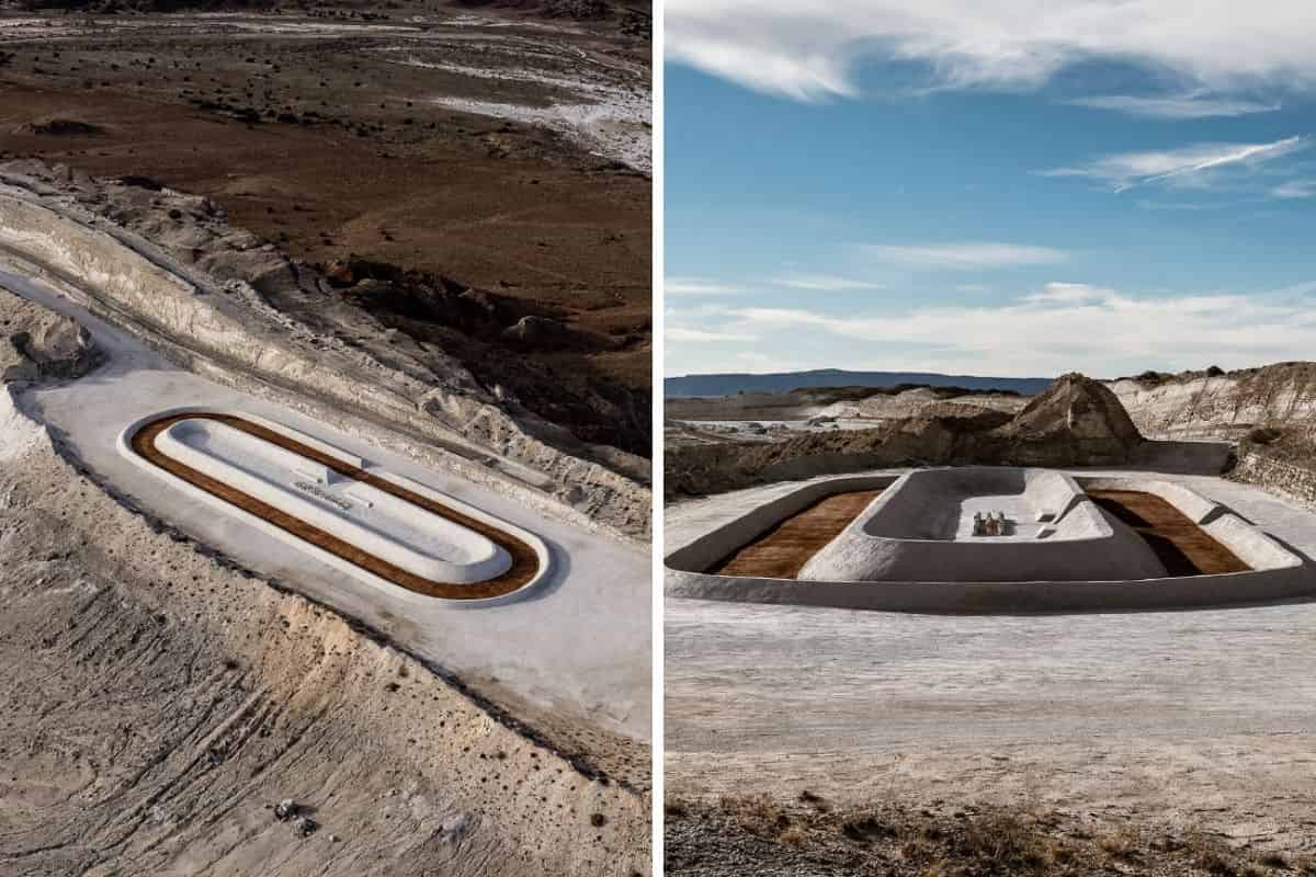 Pista da corsa nel deserto