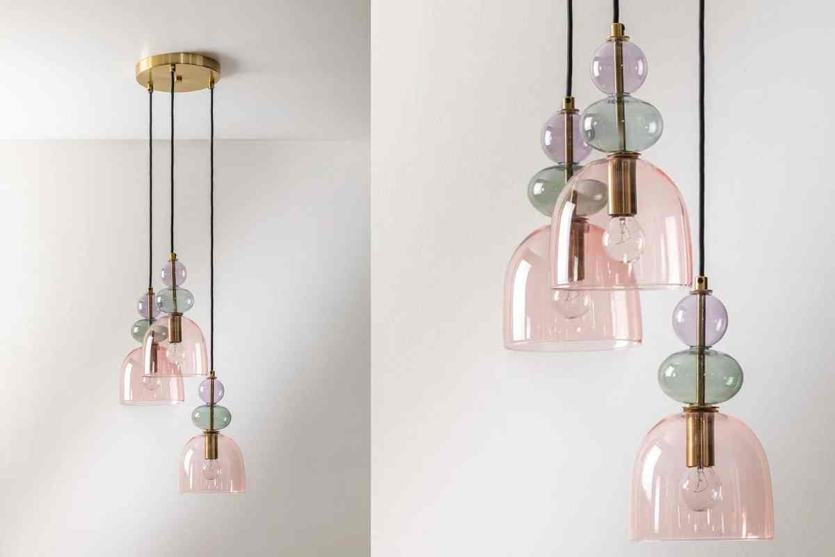 Lampadario Bezany Sklum intero e dettagli