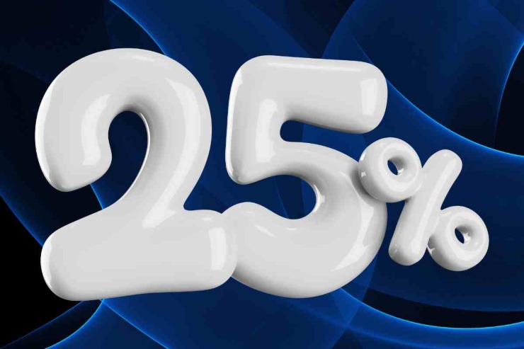 25% 