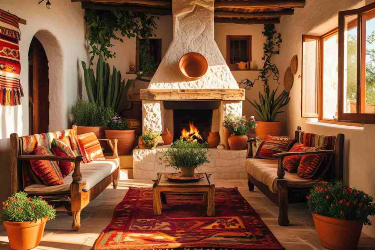 masseria pugliese arredata in stile etnico