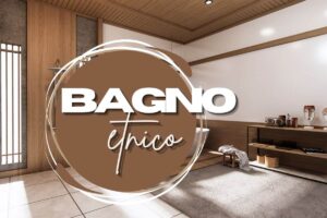 bagno di fondo con scritte in primo piano