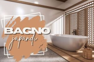 bagno in stile japandi e scritte