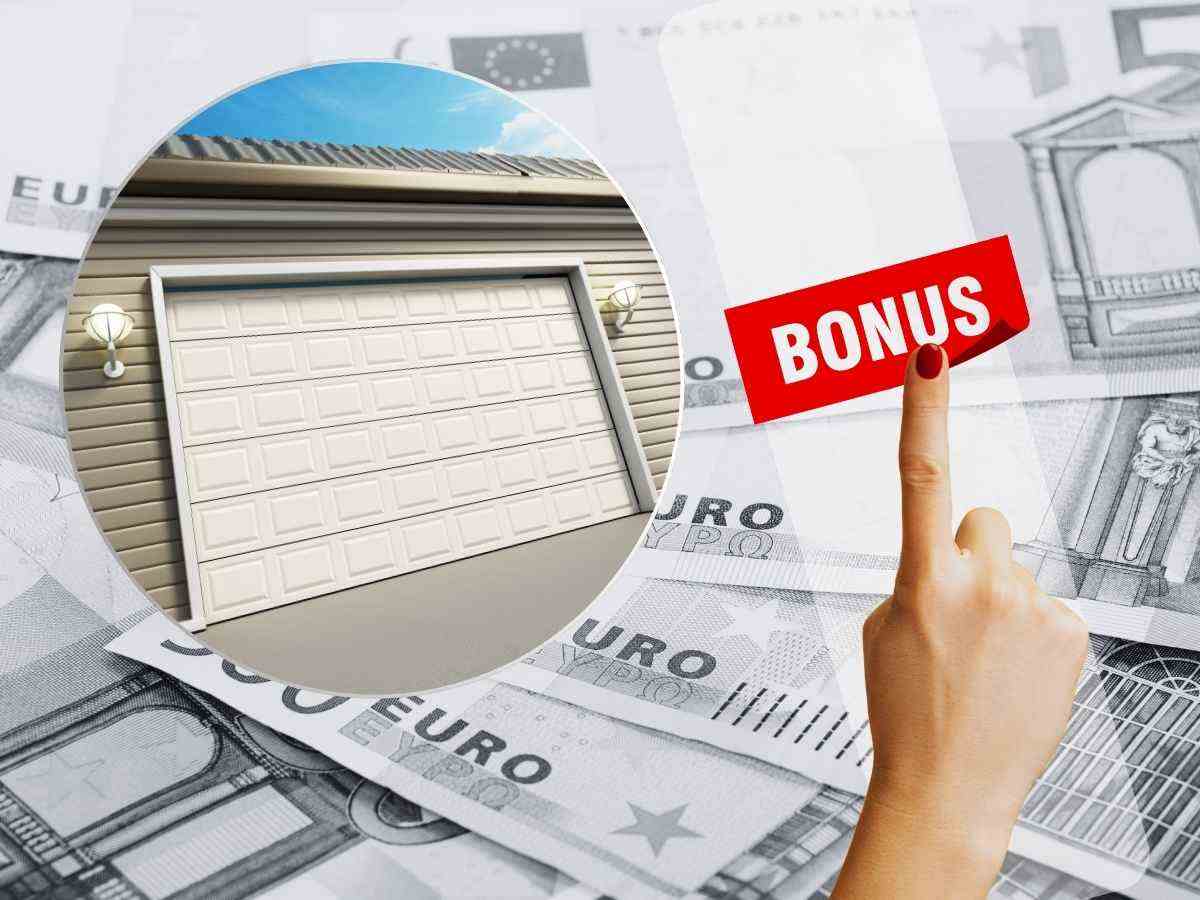euro garage mano che indica scritta bonus