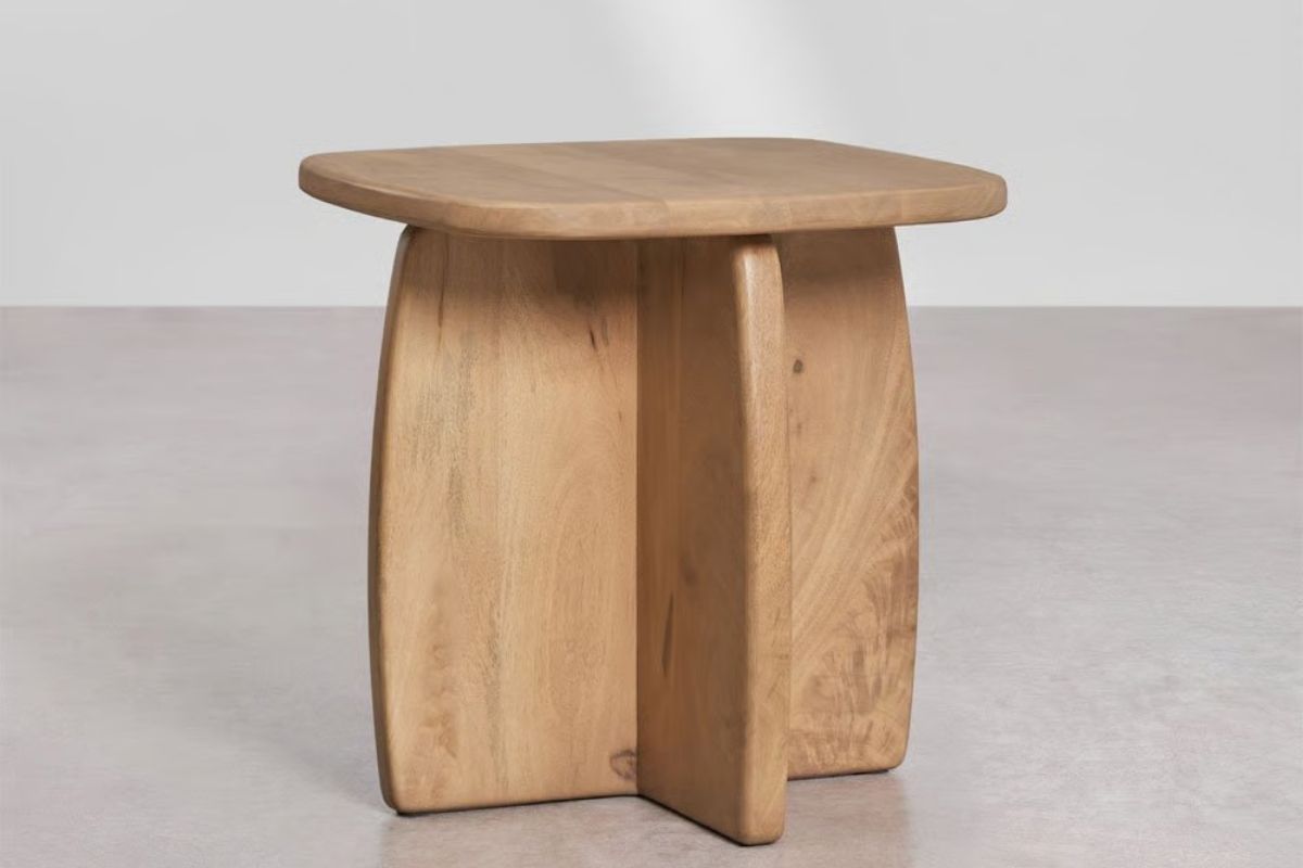 comodino Agathe in legno di mango