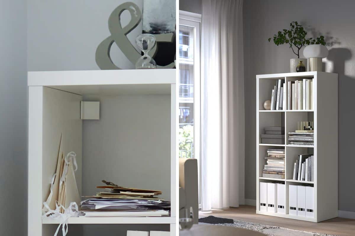scaffale kallax ikea bianco