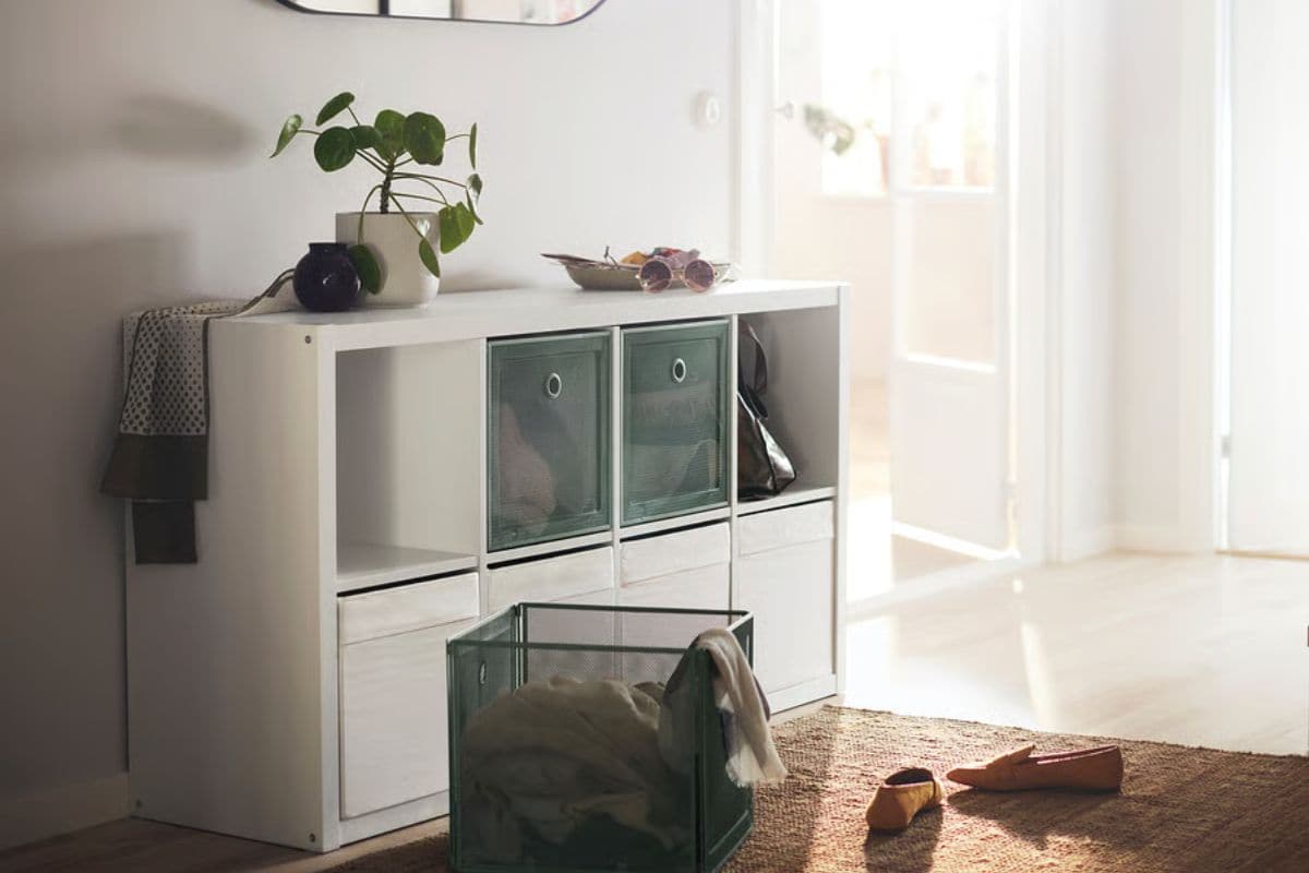 scaffale kallax ikea bianco