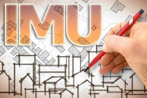 Scritta IMU, progetto grafico case